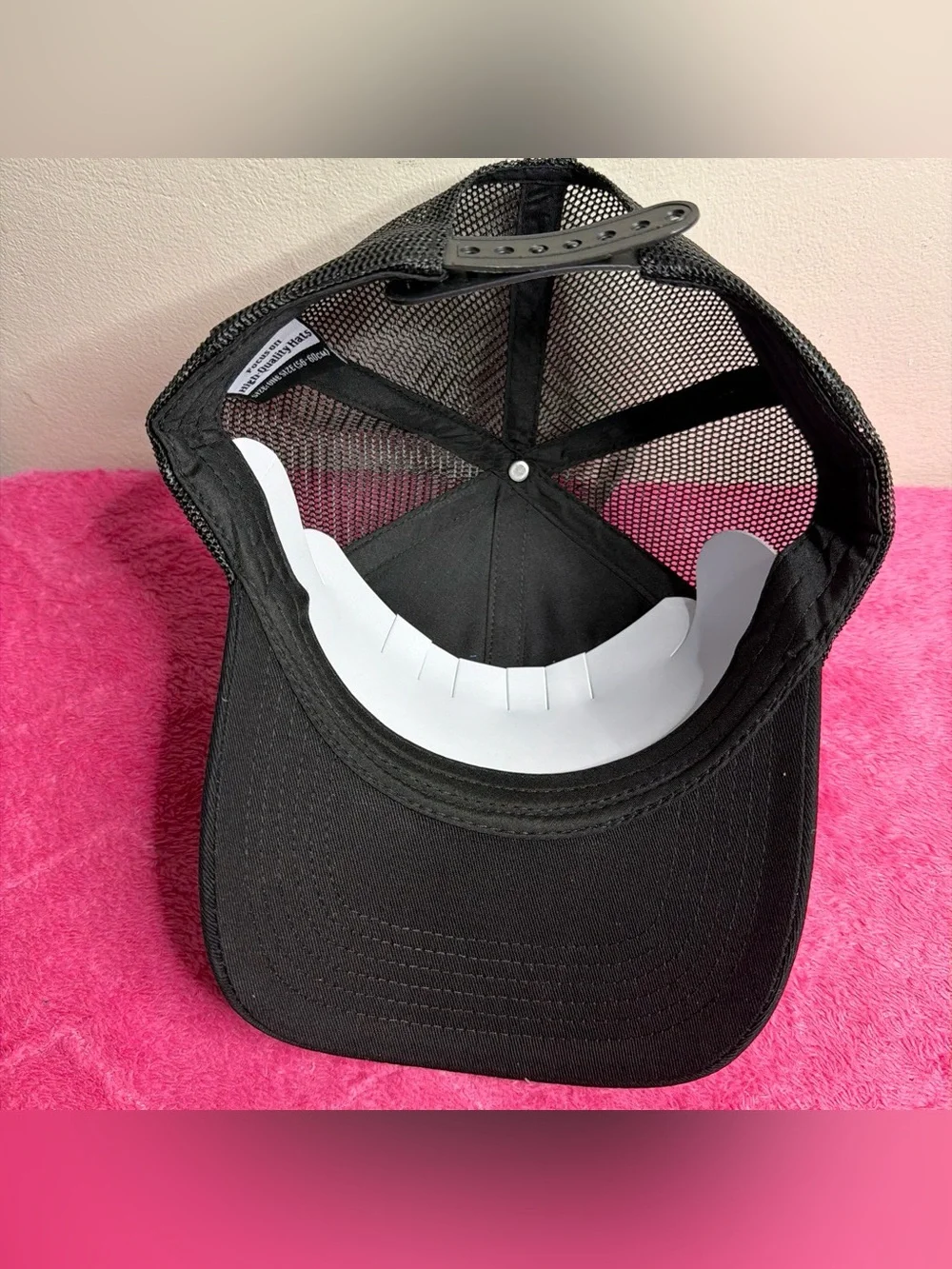 New England Patch Trucker Hat - Black with Brown Patch